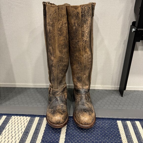BED STU COBBLER SERIES TANGO WOMEN'S TALL BOOT 7.5 DISTRESSED RUSTIC BROWN NEW - Picture 4 of 16